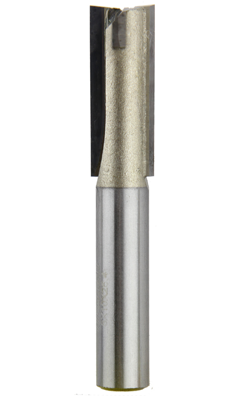 СТФ-1007 Фреза пазовая прямая с торцевым ножом 12х18х30х100 мм, удлиненная, STRONG.