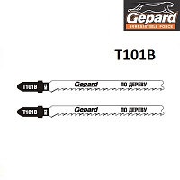 Полотна GEPARD 100 мм, T101B, EU- хвостовик, HCS, по дереву, для электролобзика, 2 шт/уп.