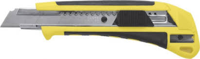 Нож канцелярский FIT 18 мм, 3 лезвия в комплекте, точилка для карандашей