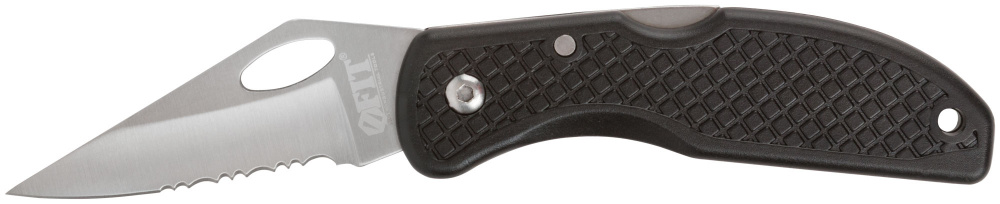 Нож складной FIT ЯСТРЕБ 170 мм, пластиковая обрезиненная ручка, нержавеющая сталь