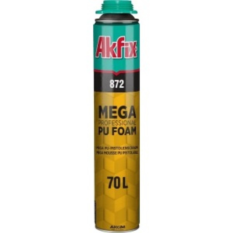 Пена монтажная Akfix 872 Mega 1020 мл, профессиональная.