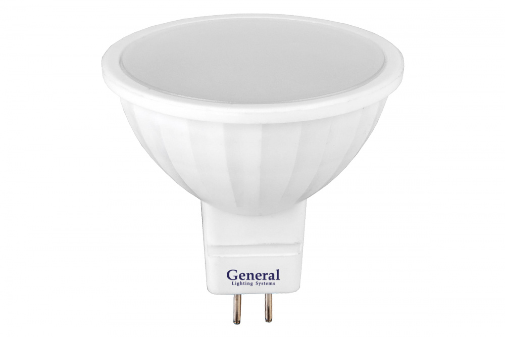 Лампа светодиодная GENERAL 10W GU5.3 3000K.
