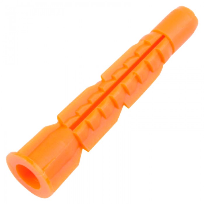 Дюбель пластиковый РосДюбель U8 х 52Б, оранжевый, с бортиком.