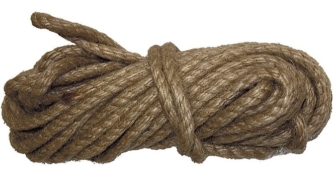 Веревка джутовая СИБРТЕХ 10 м х 8 мм, крученая. 