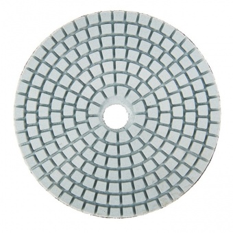 Круг алмазный TUNDRA premium гибкий шлифовальный, для мокрой шлифовки, 100 мм, № 1000 BUFF белый