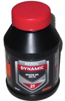 Масло Rezoil DYNAMIC 2-т. минеральное красное 0.1 л. МИНИ Rezer