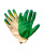 Перчатки Х/Б 13 класс, с двойным латексным обливом ЛЮКС зеленые