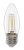 Лампа светодиодная GENERAL  8W E27 свеча 4500К нитевидная, прозрач.