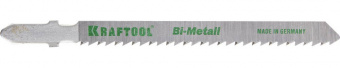 Полотна KRAFTOOL, T101BF, для эл/лобзика, Bi-Metall, по твердому дереву, чистый рез, EU-хвост., шаг