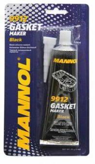 Герметик MANNOL силик 9912 черный 85 гр до +230