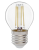 Лампа светодиодная GENERAL  7W E27 шар 2700K нитевидная