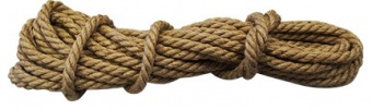Веревка джут Политех крученая 10 мм (10 м) 260 кгс